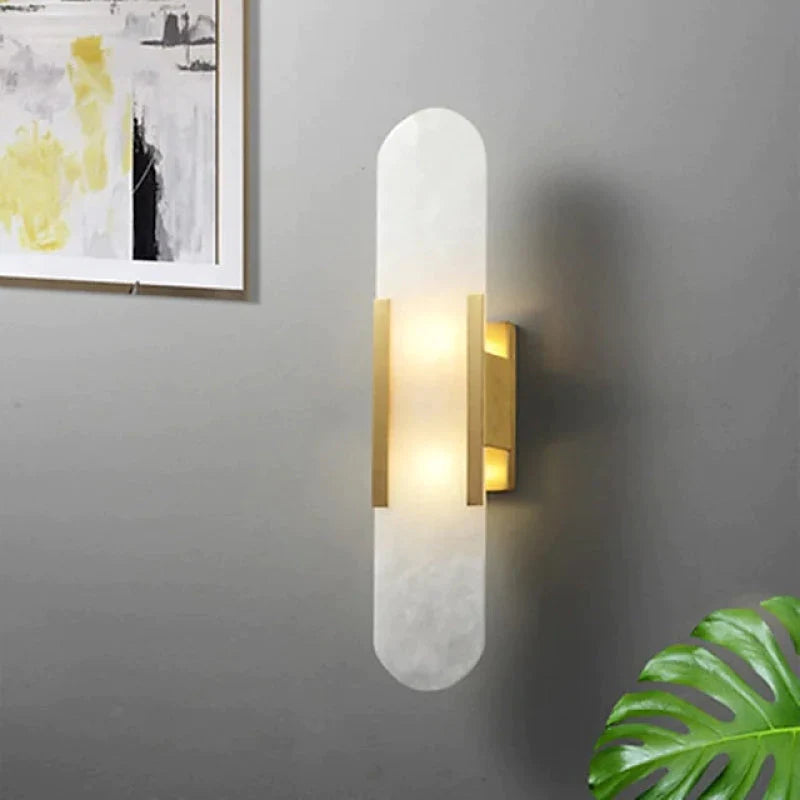 Chan Black and Gold LED Wall Lamp