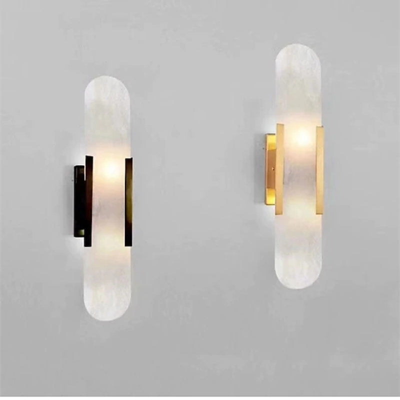 Chan Black and Gold LED Wall Lamp