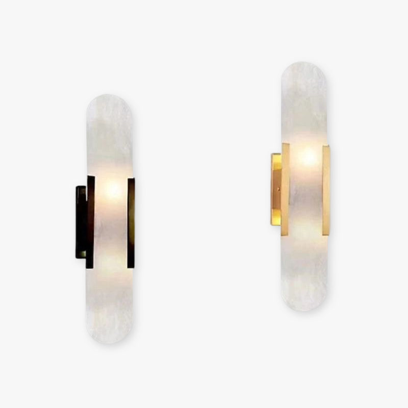 Chan Black and Gold LED Wall Lamp