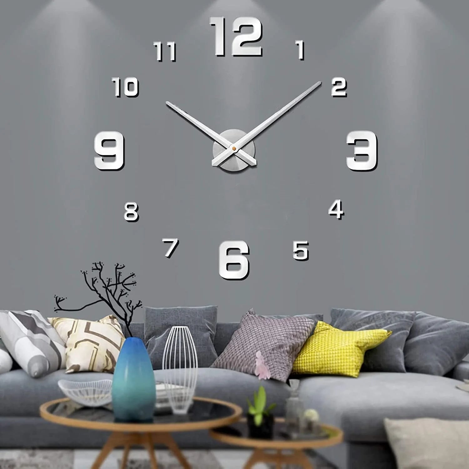 DIY Mountable Wall Clock Acrylic Minimalist Design by Lattea