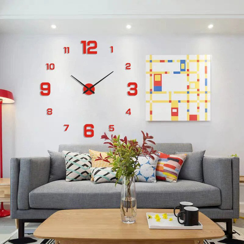 DIY Mountable Wall Clock Acrylic Minimalist Design by Lattea