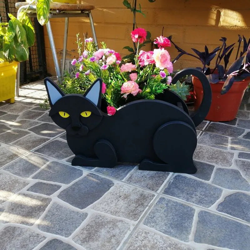 Cat-Shaped Planter – Kitty Garden Decoration