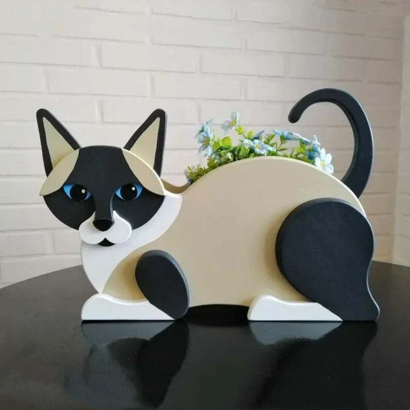 Cat-Shaped Planter – Kitty Garden Decoration