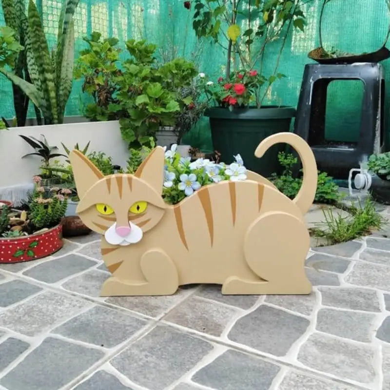 Cat-Shaped Planter – Kitty Garden Decoration