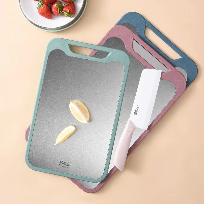 Double Sided Stainless Steel Cutting Board