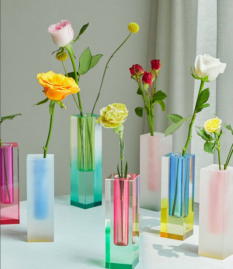 Modern Prism Acrylic Vase