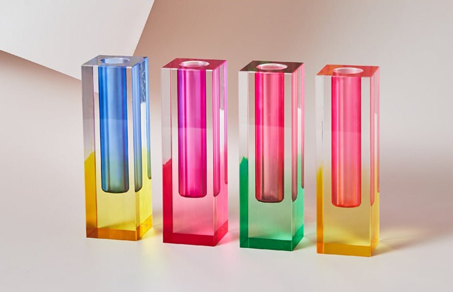 Modern Prism Acrylic Vase