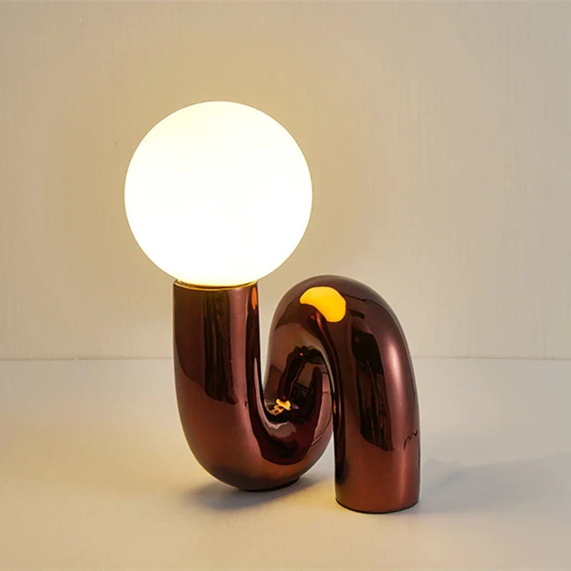 Curved Pipe Nordic Table Lamp