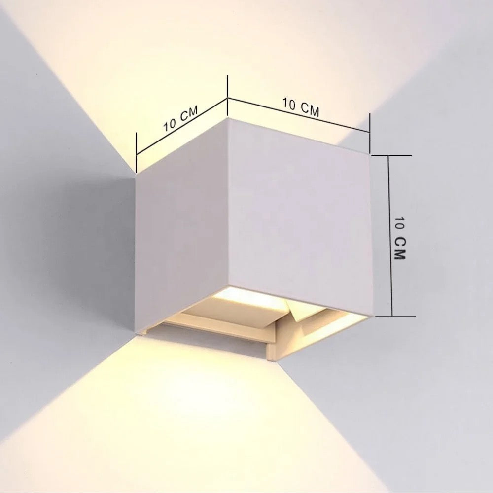 Cube Motion-Sensor Wall Sconce