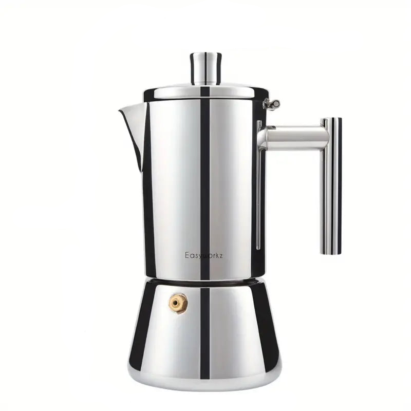 Italian Moka Pot - Stainless Steel Design