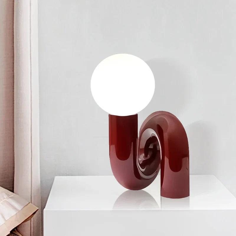 Curved Pipe Nordic Table Lamp