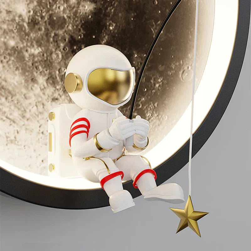 Space Explorer Moon Led Wall Lamp