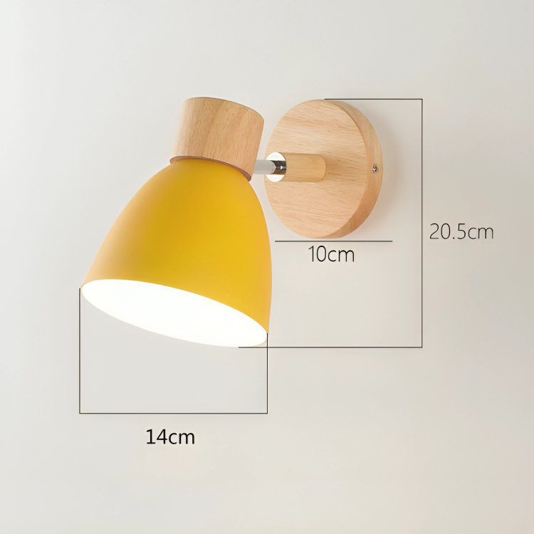 Scandinavian Wooden Wall Light Sconce