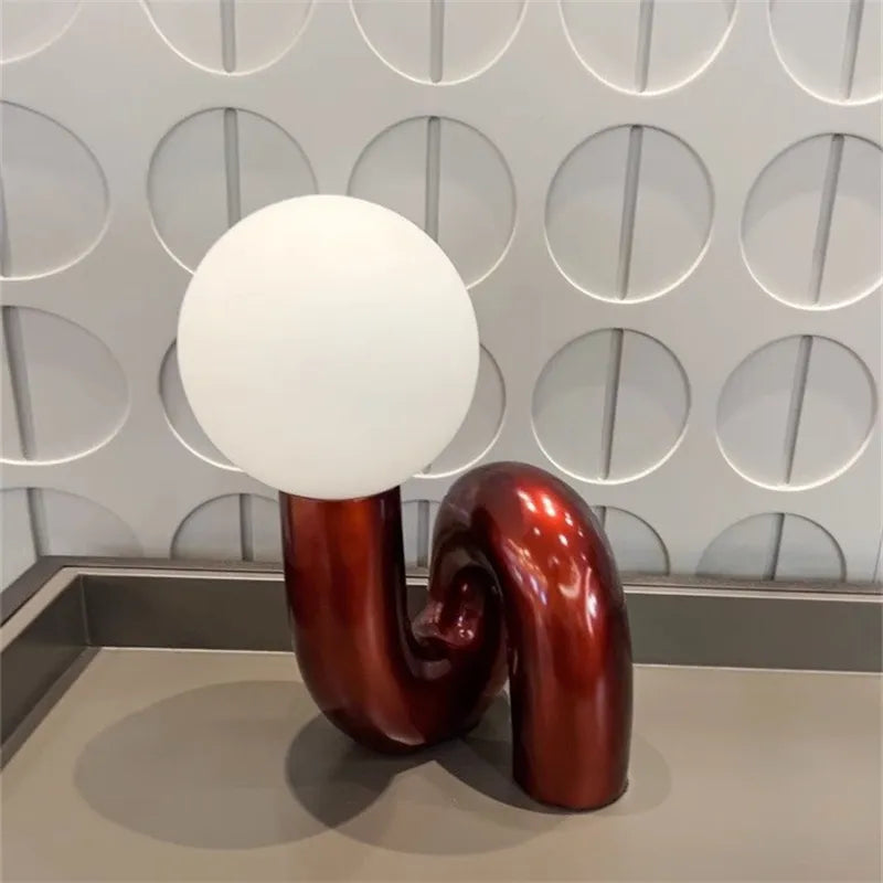 Curved Pipe Nordic Table Lamp