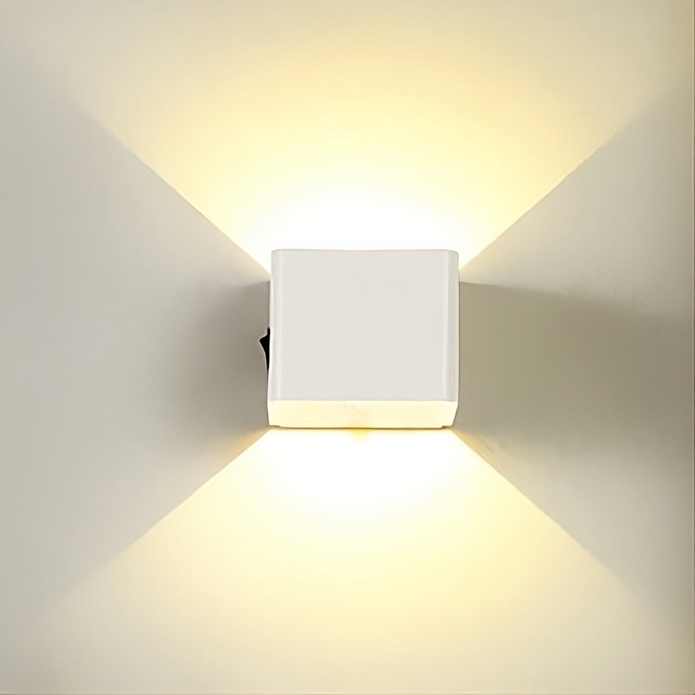 Cube Motion-Sensor Wall Sconce