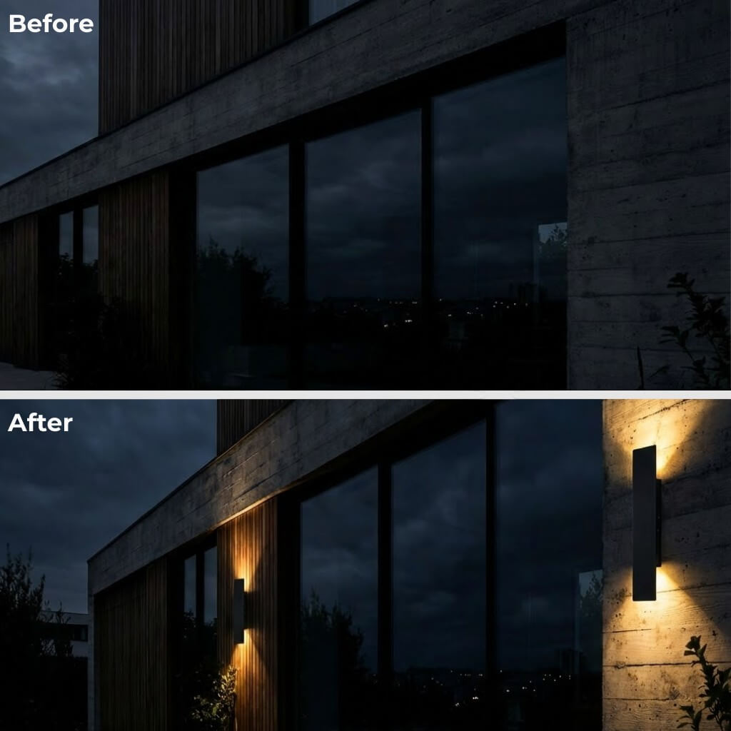 RainGuard Weatherproof LED Wall Lights - Outdoor Style and Durability