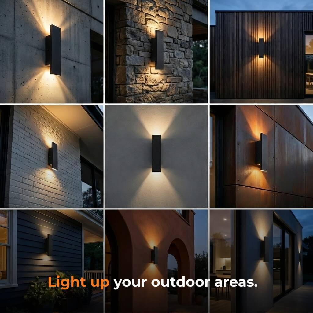 RainGuard Weatherproof LED Wall Lights - Outdoor Style and Durability