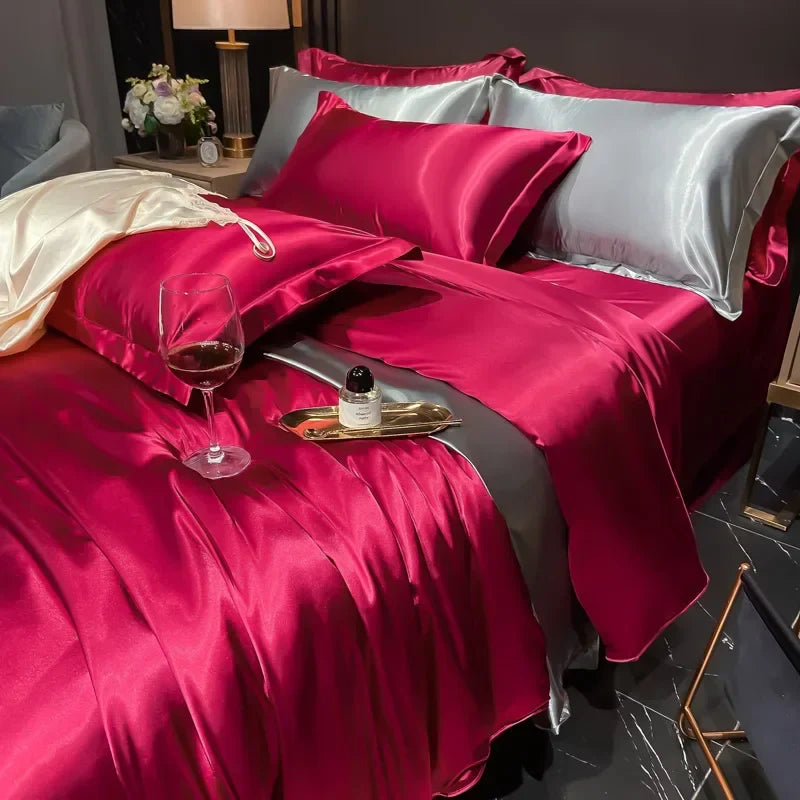 Silk Bedding Set Soft and Breathable