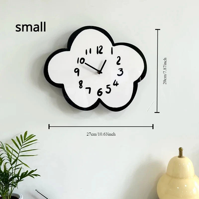 Swaying Cloud Cartoon Decorative Wall Clock