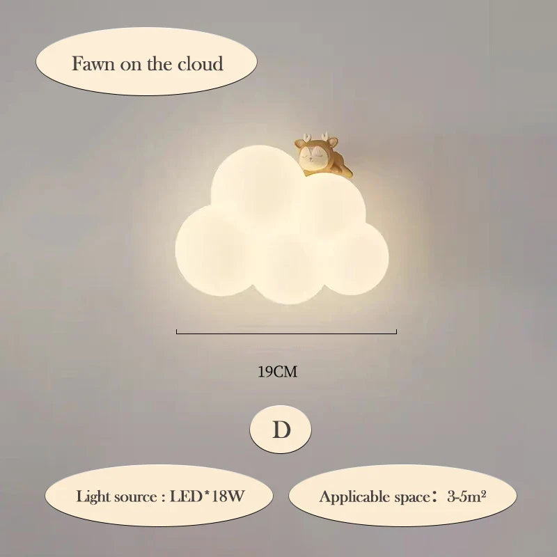 Cloud-Shaped LED Wall Lamp