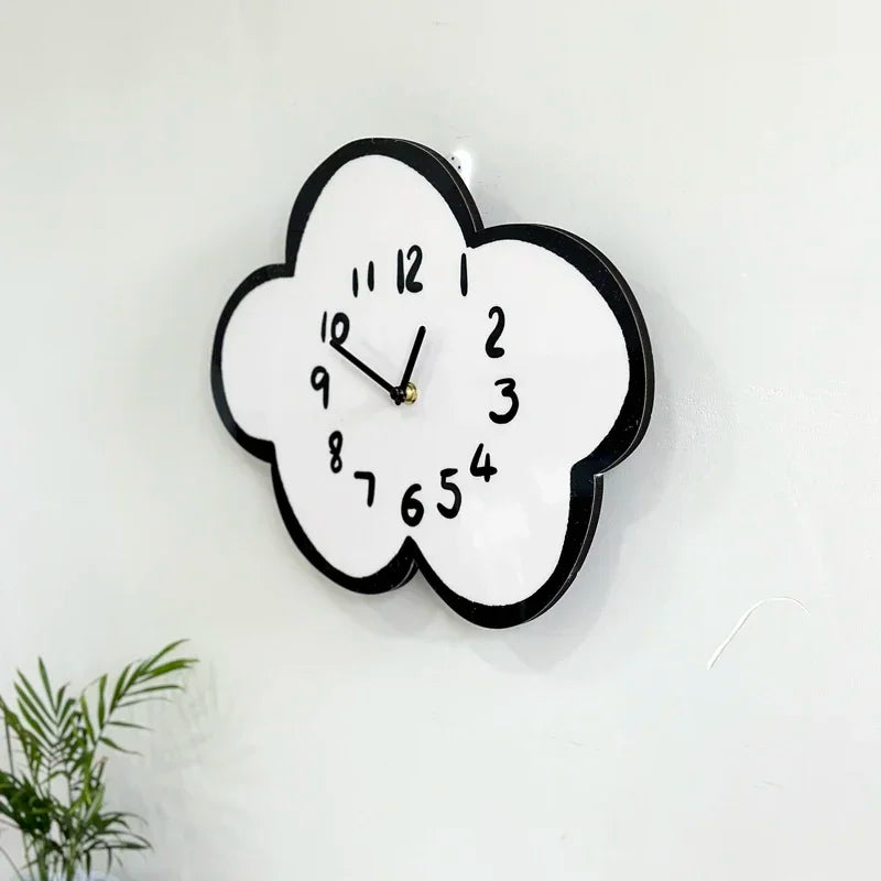 Swaying Cloud Cartoon Decorative Wall Clock