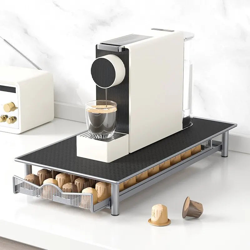 Universal Coffee Pod Holder with Sliding Drawer