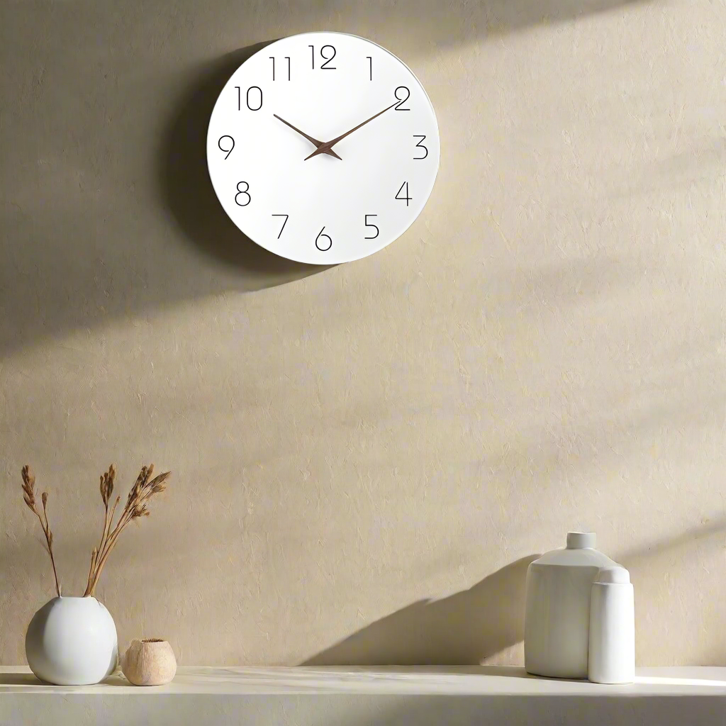 Modern Minimalist Wall Clock Silent Non-Ticking Design