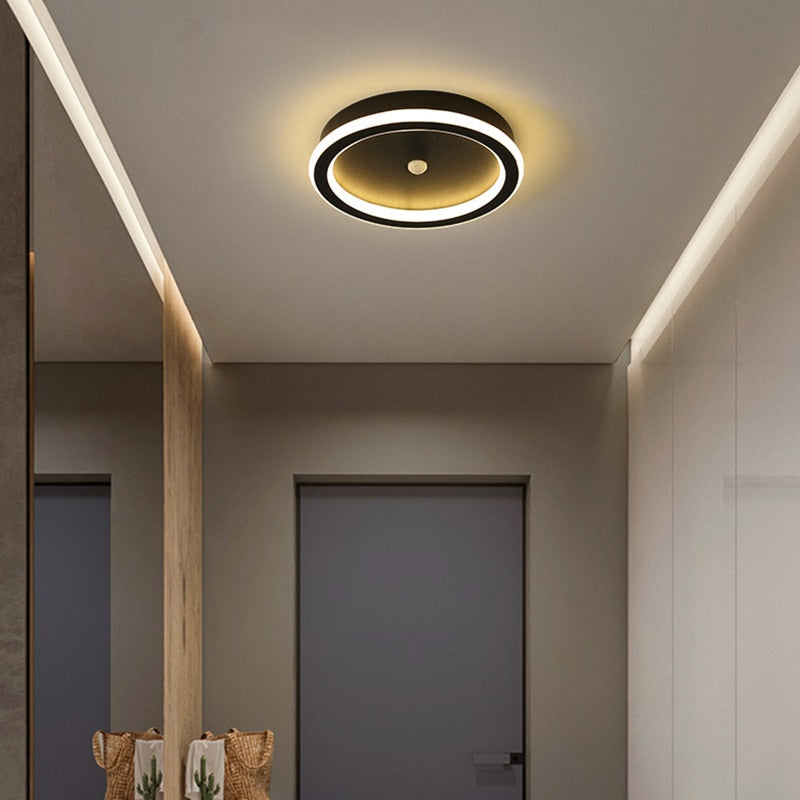 Flush Mount Round LED Ceiling Fixture with Motion Sensor