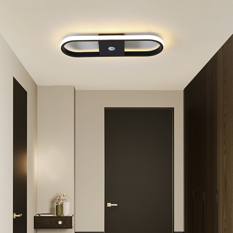 Flush Mount Round LED Ceiling Fixture with Motion Sensor