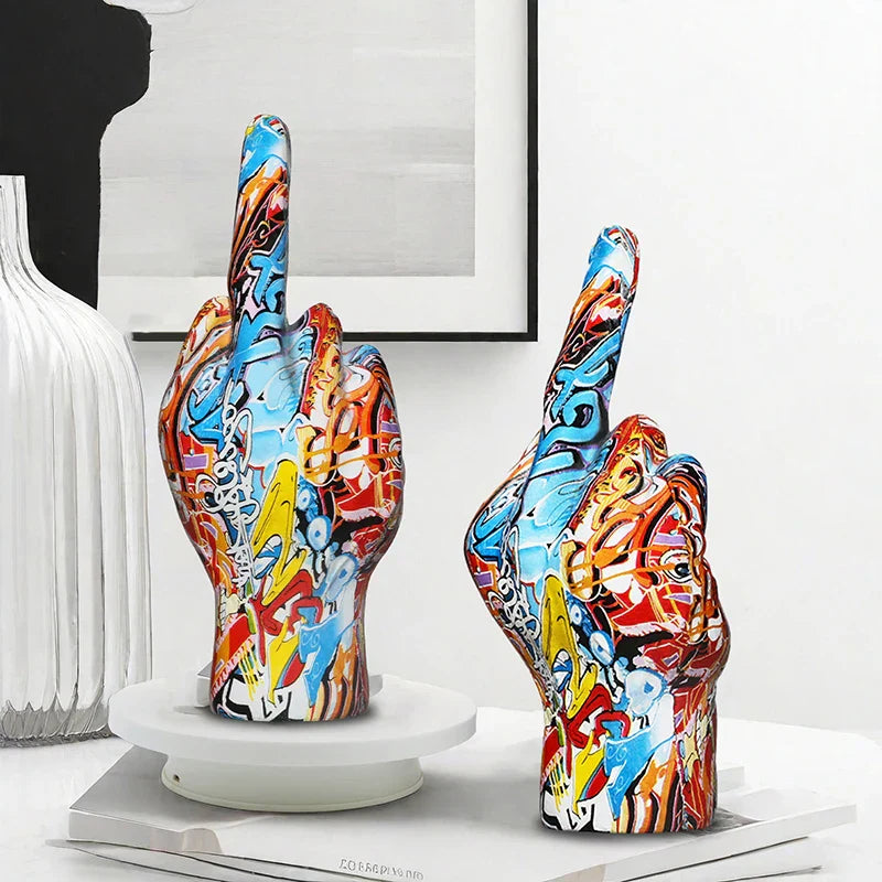 Middle Finger Sculpture