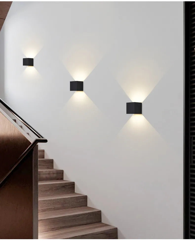 Cube Motion-Sensor Wall Sconce