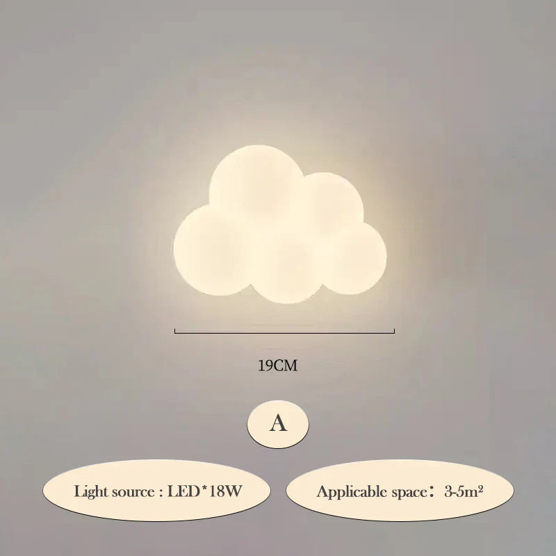 Cloud-Shaped LED Wall Lamp