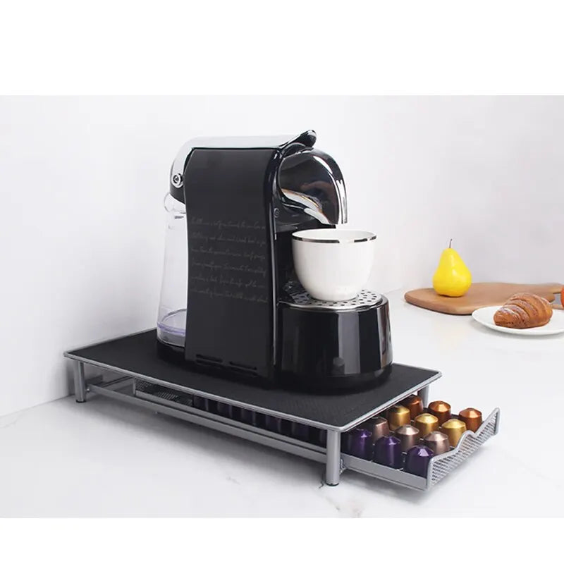 Universal Coffee Pod Holder with Sliding Drawer