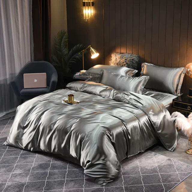 Silk Duvet Set Soft and Breathable