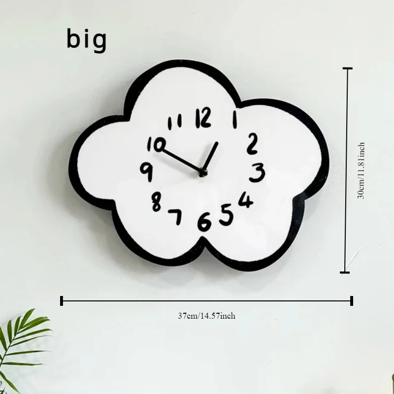 Swaying Cloud Cartoon Decorative Wall Clock