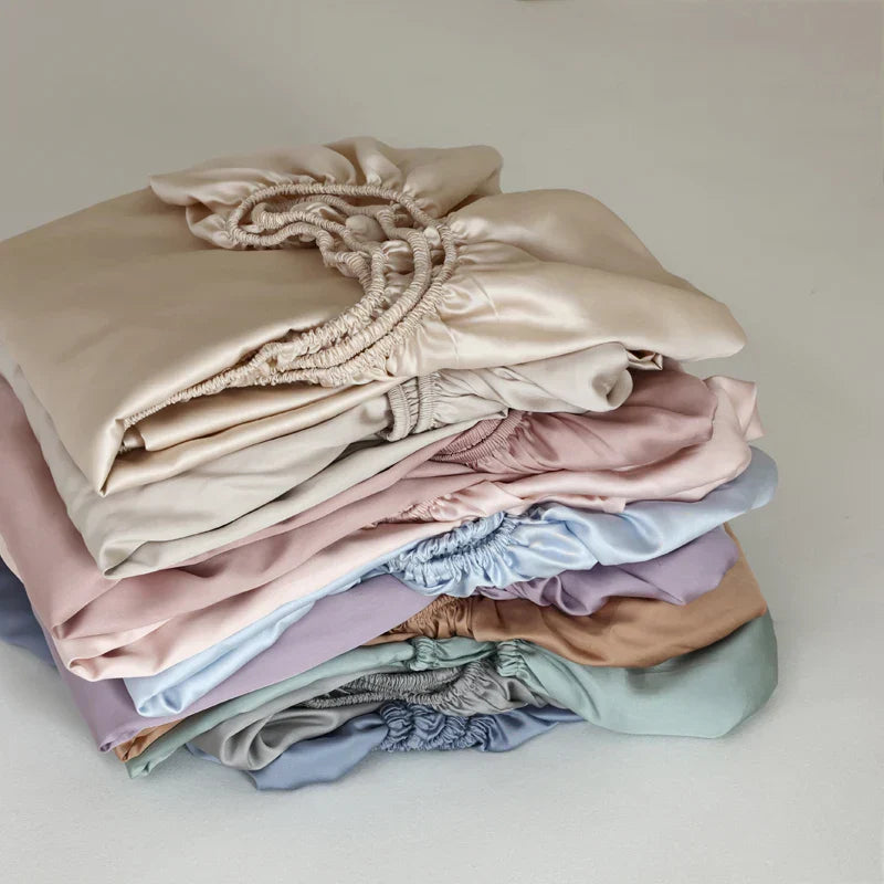 Mulberry Silk Fitted Sheet Soft and Breathable