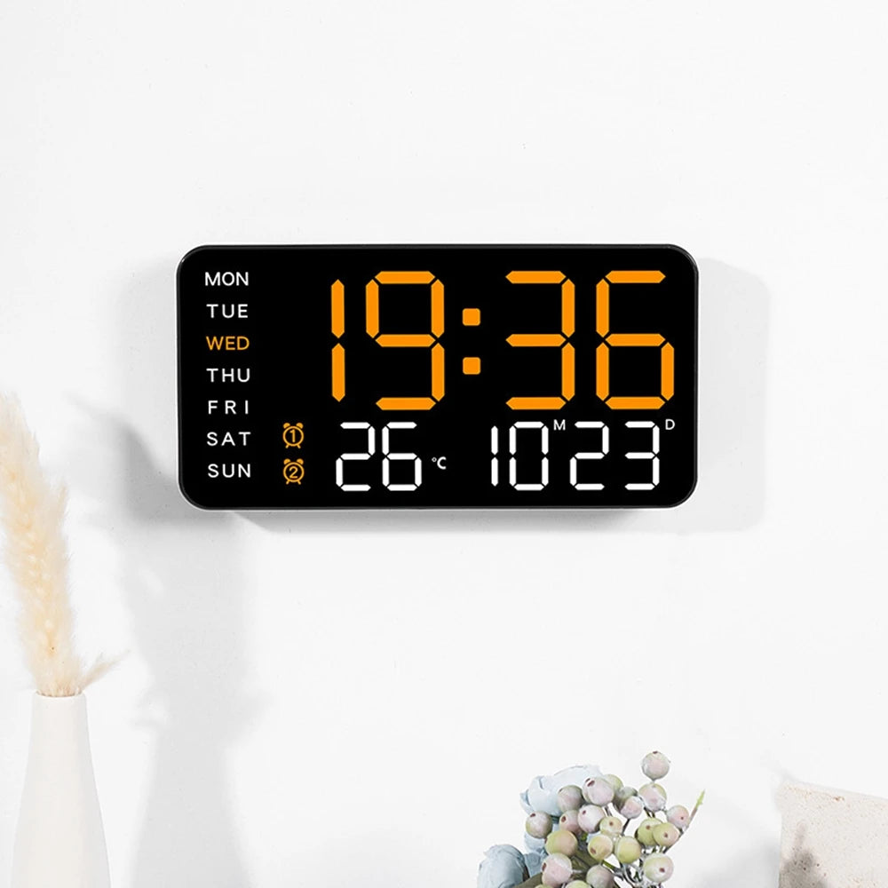 Productivity LED Alarm Clock - Calendar & Voice Activated