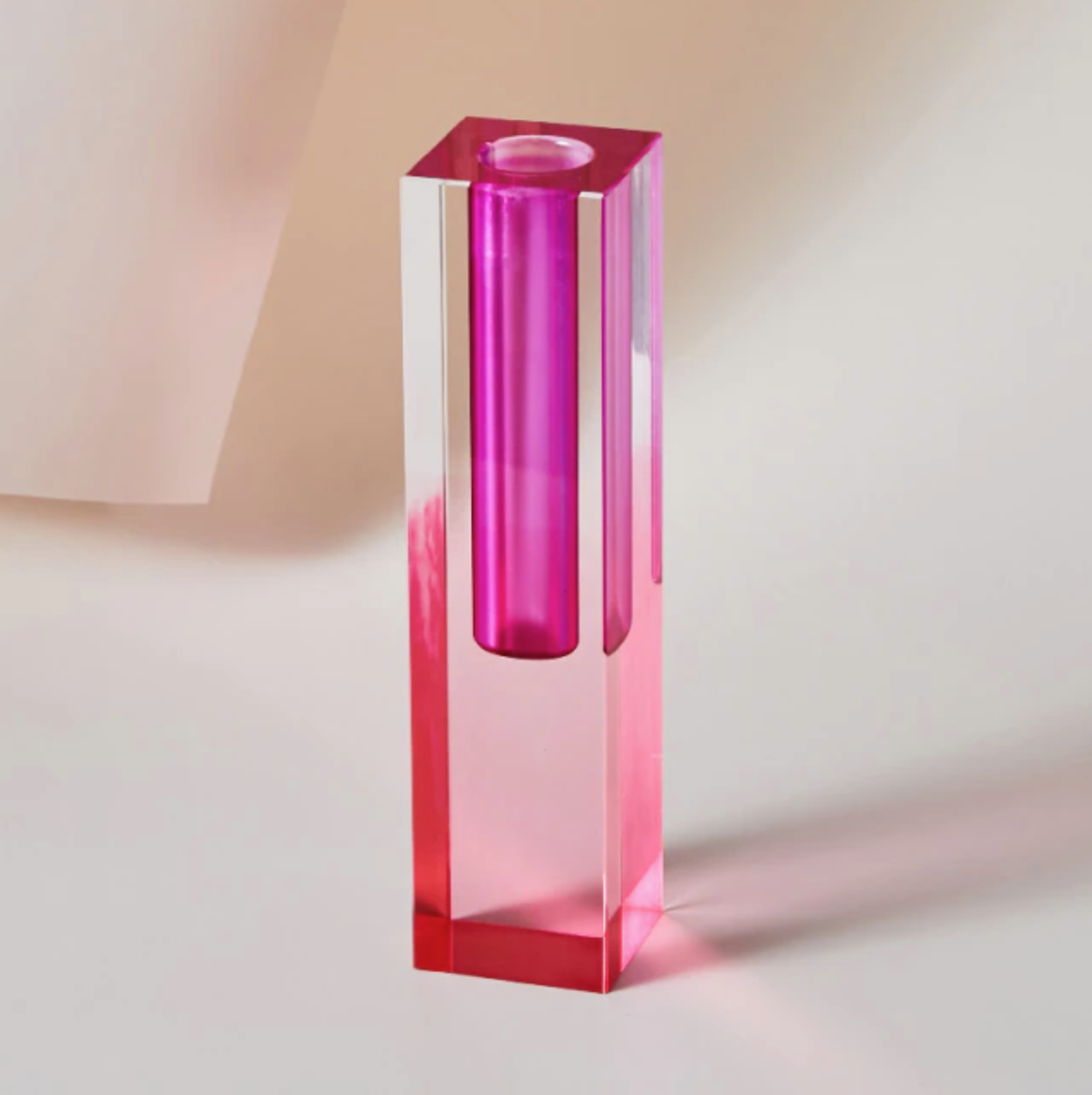 Modern Prism Acrylic Vase