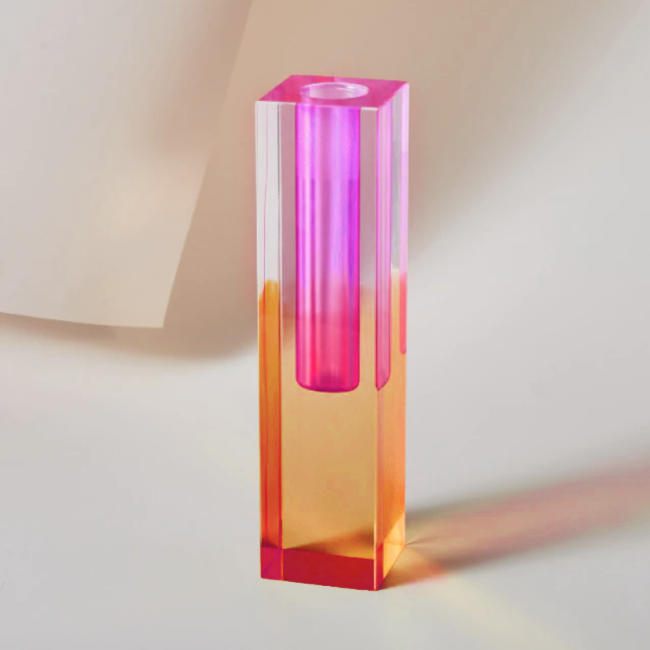 Modern Prism Acrylic Vase