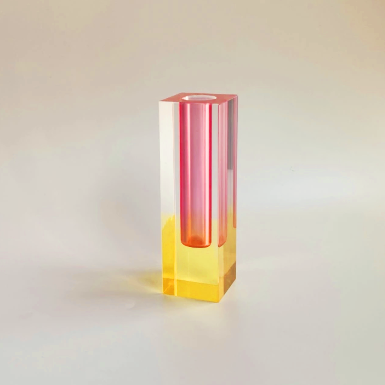 Modern Prism Acrylic Vase