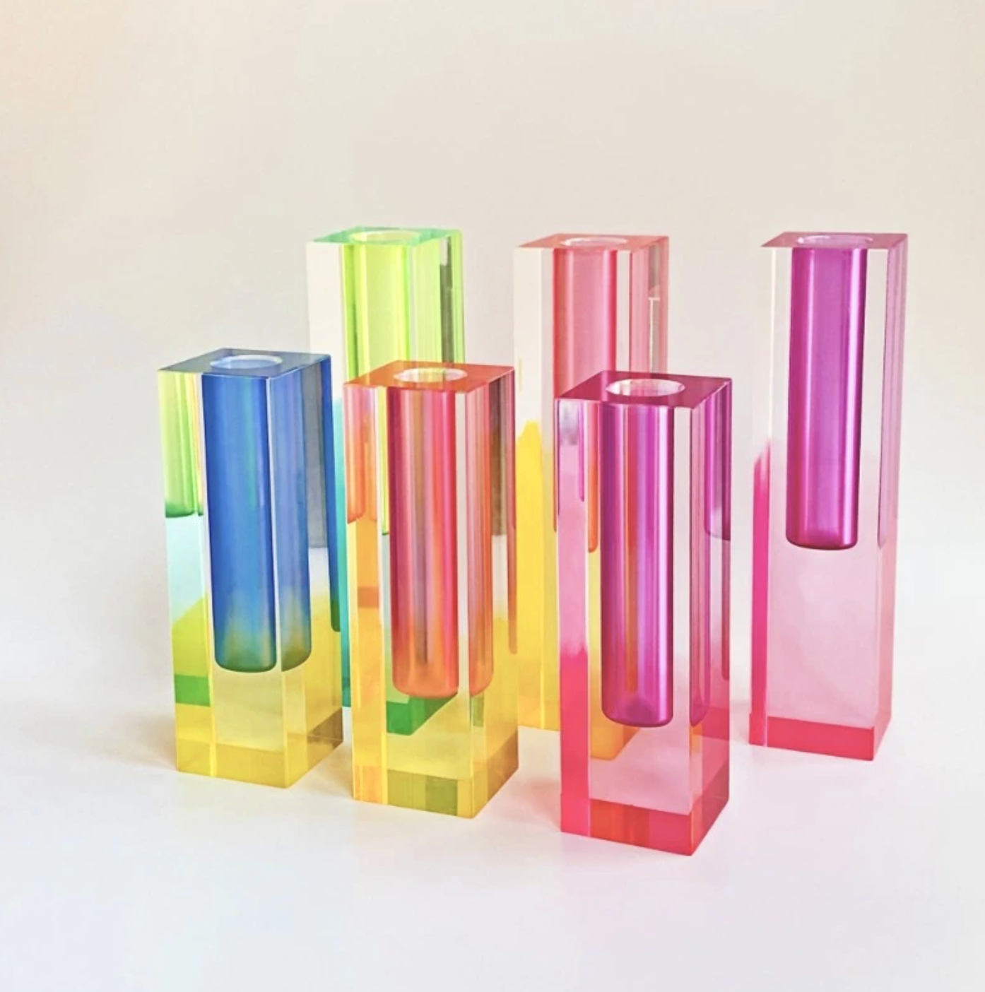 Modern Prism Acrylic Vase