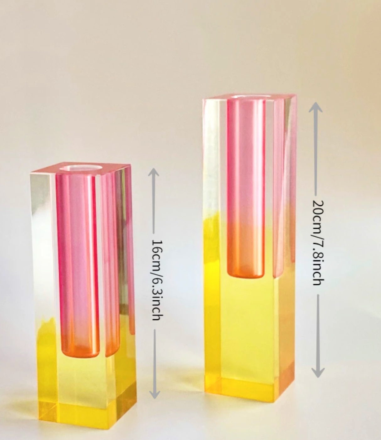 Modern Prism Acrylic Vase