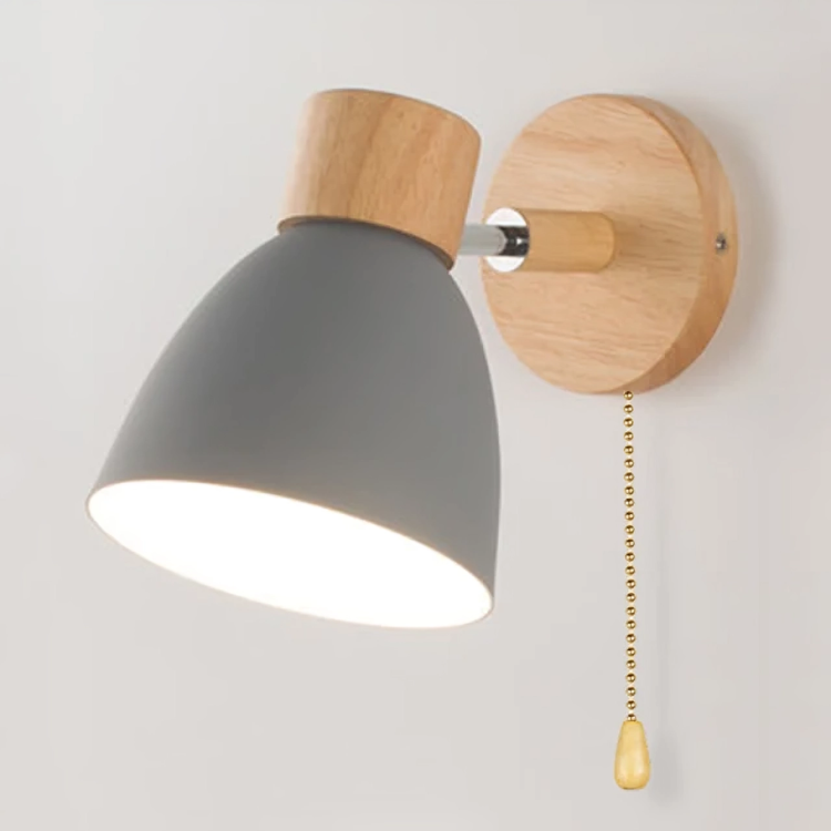 Scandinavian Wooden Wall Light Sconce