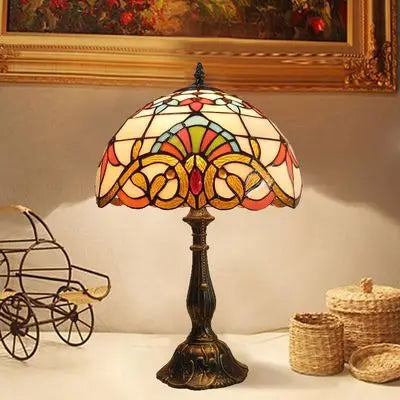 Stained Glass Colorful Desk Lamp