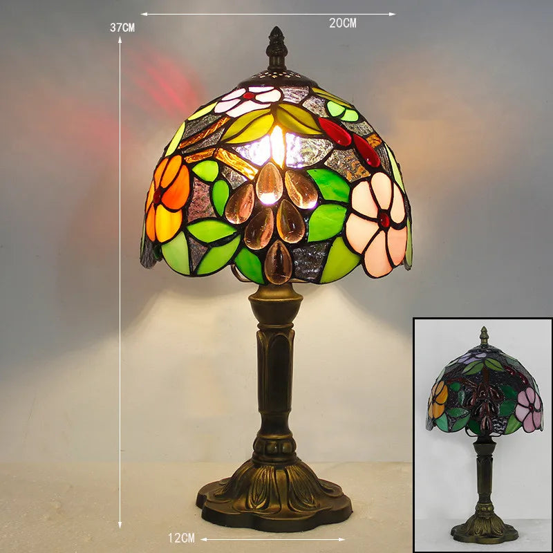 Stained Glass Colorful Desk Lamp