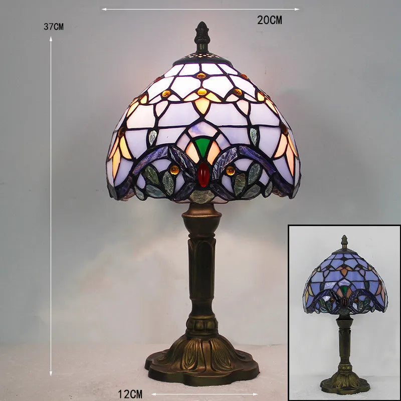 Stained Glass Colorful Desk Lamp