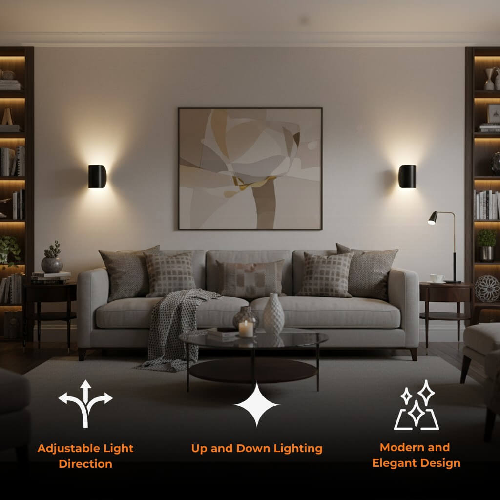 Up & Down Modern Wall Sconce Light