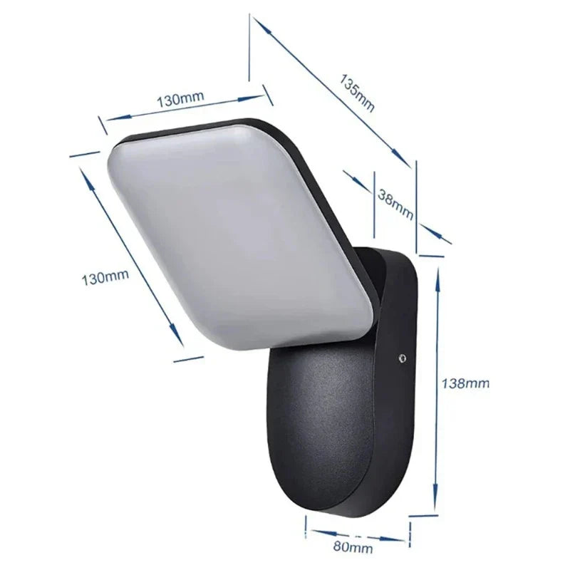 Motion-Activated Outdoor LED Wall Light