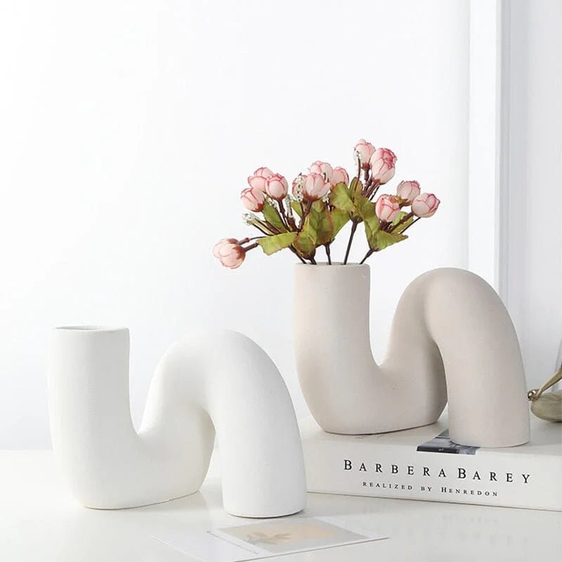 Abstract Bohemian Ceramic Vase - Lattea Global