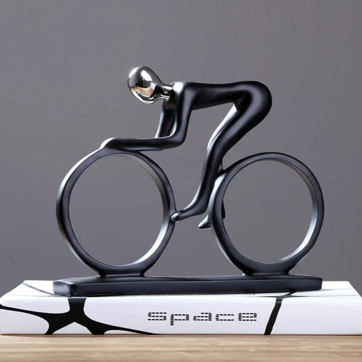 Abstract Cyclist Nordic Sculpture